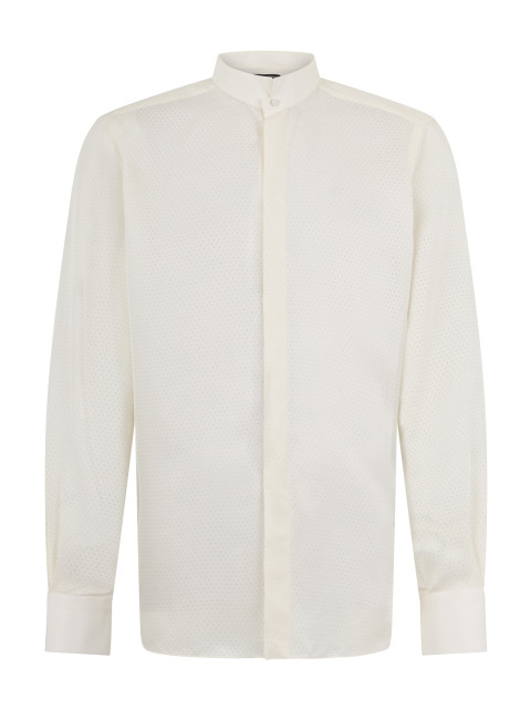 Silk shirt with long sleeves