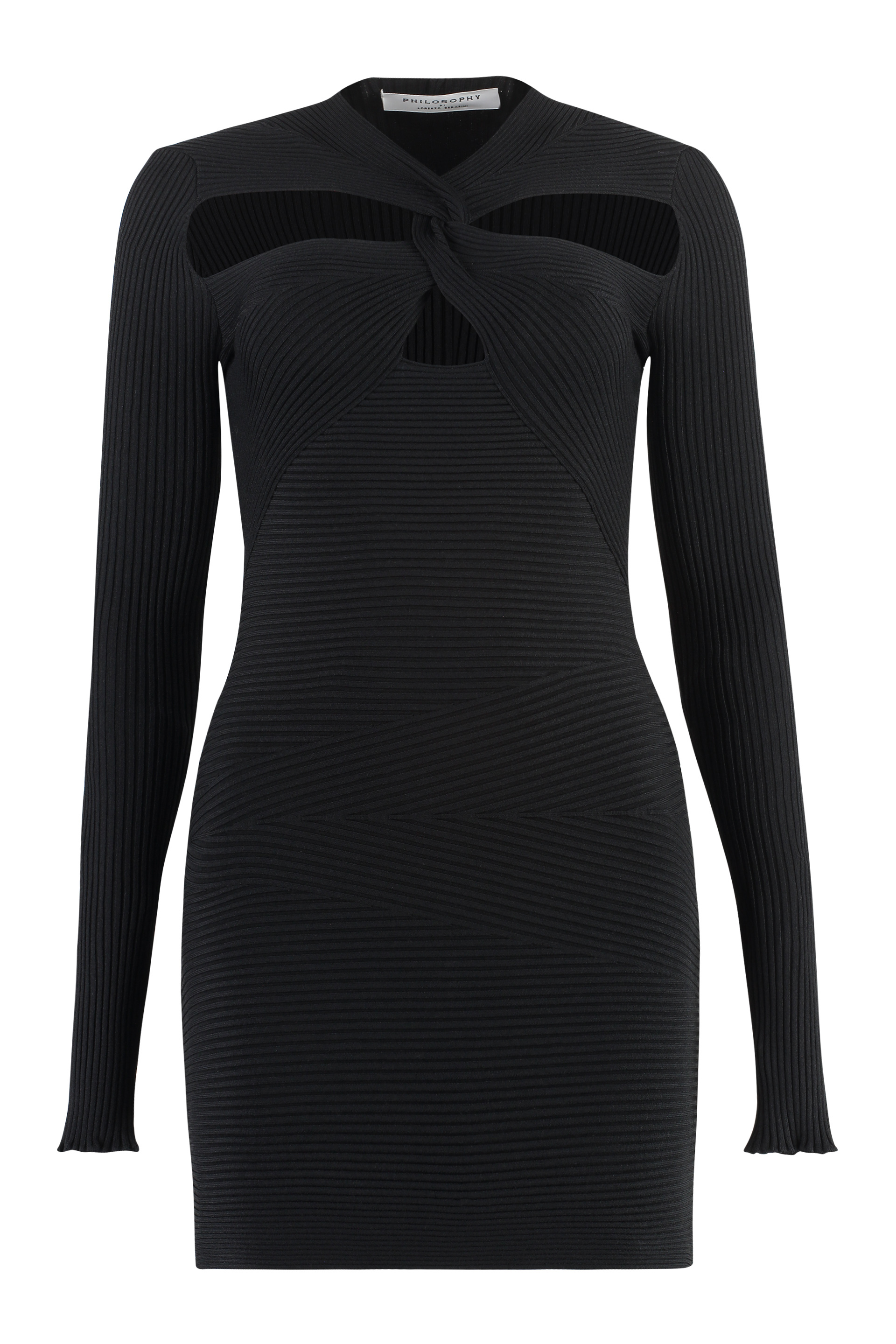 Cut-out detail sweater dress