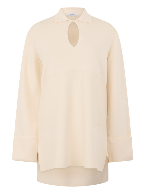 Blouse in a viscose and polyamide blend
