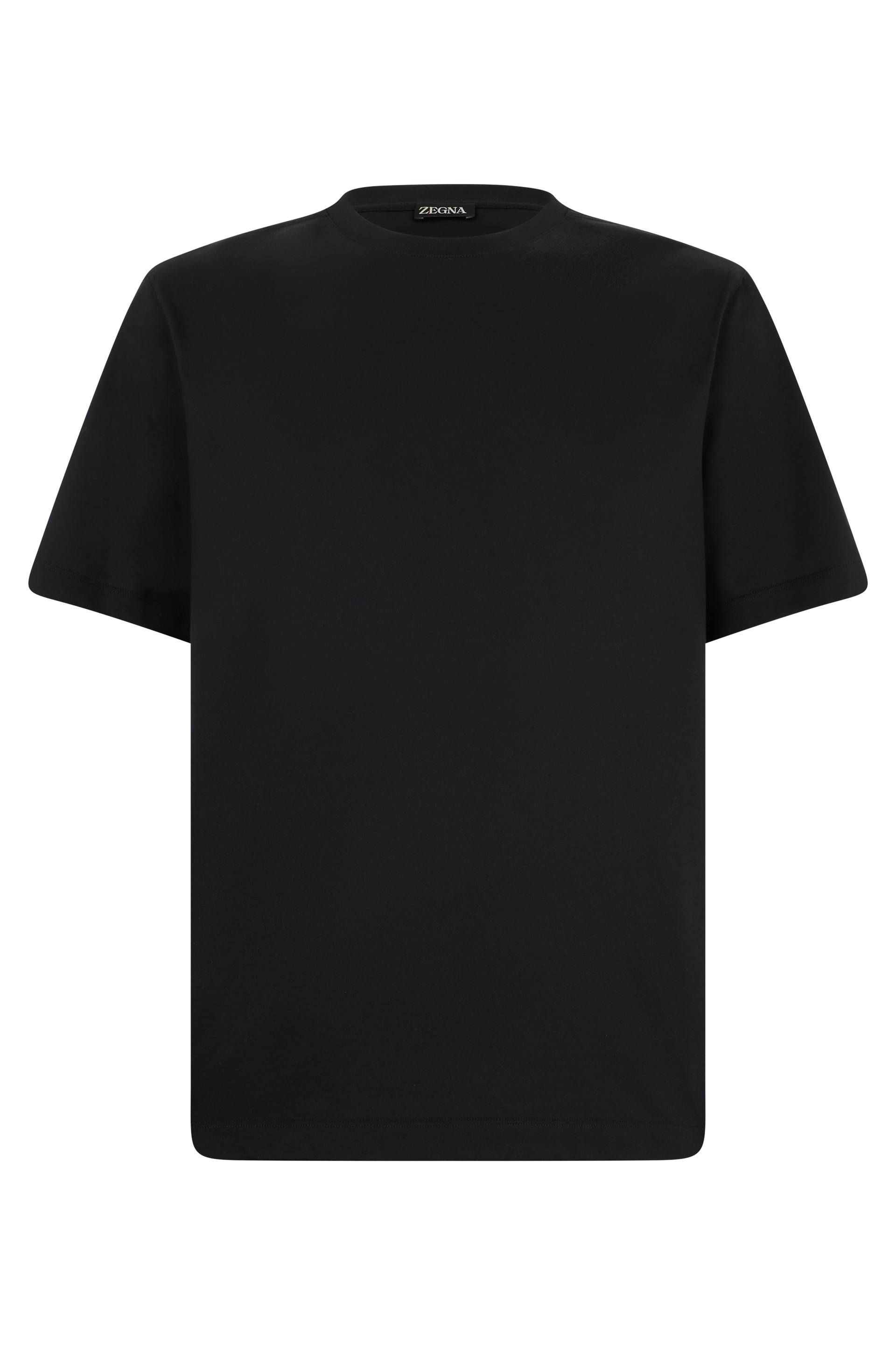 Black cotton T-shirt