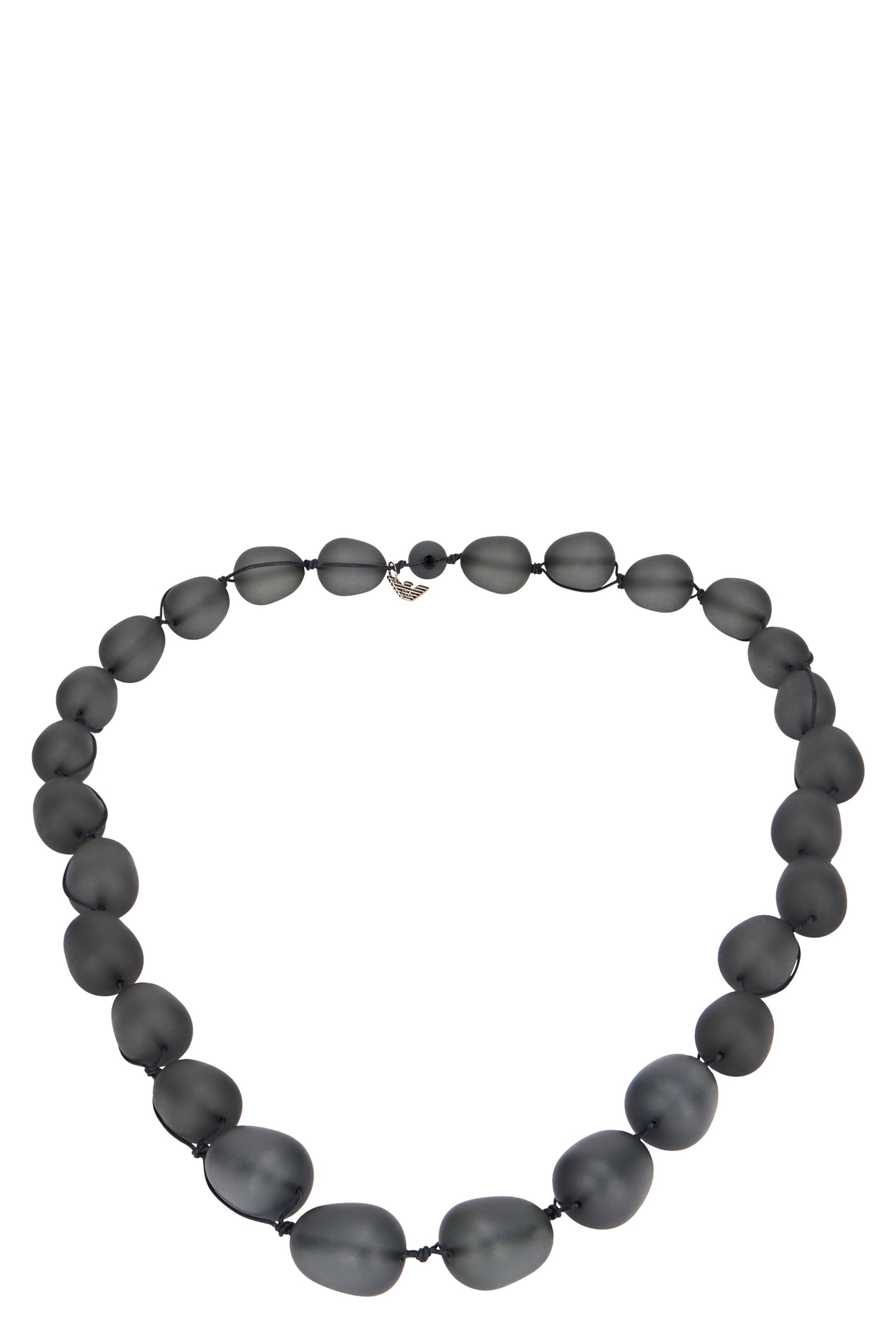 Necklace with resin pearls
