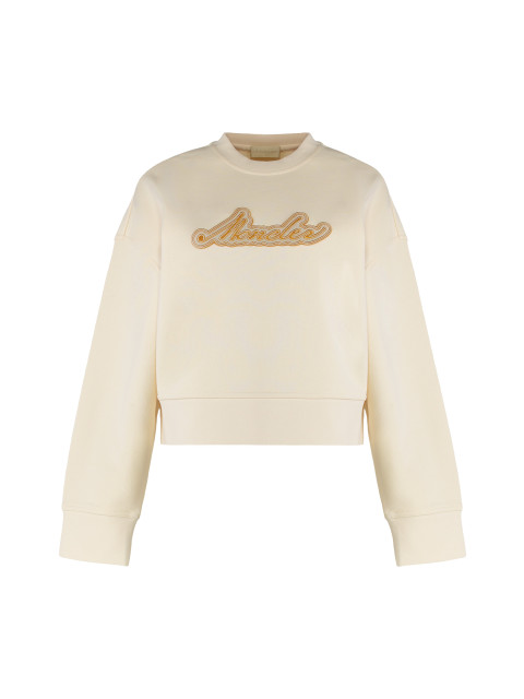 Crew neck sweatshirt in cotton