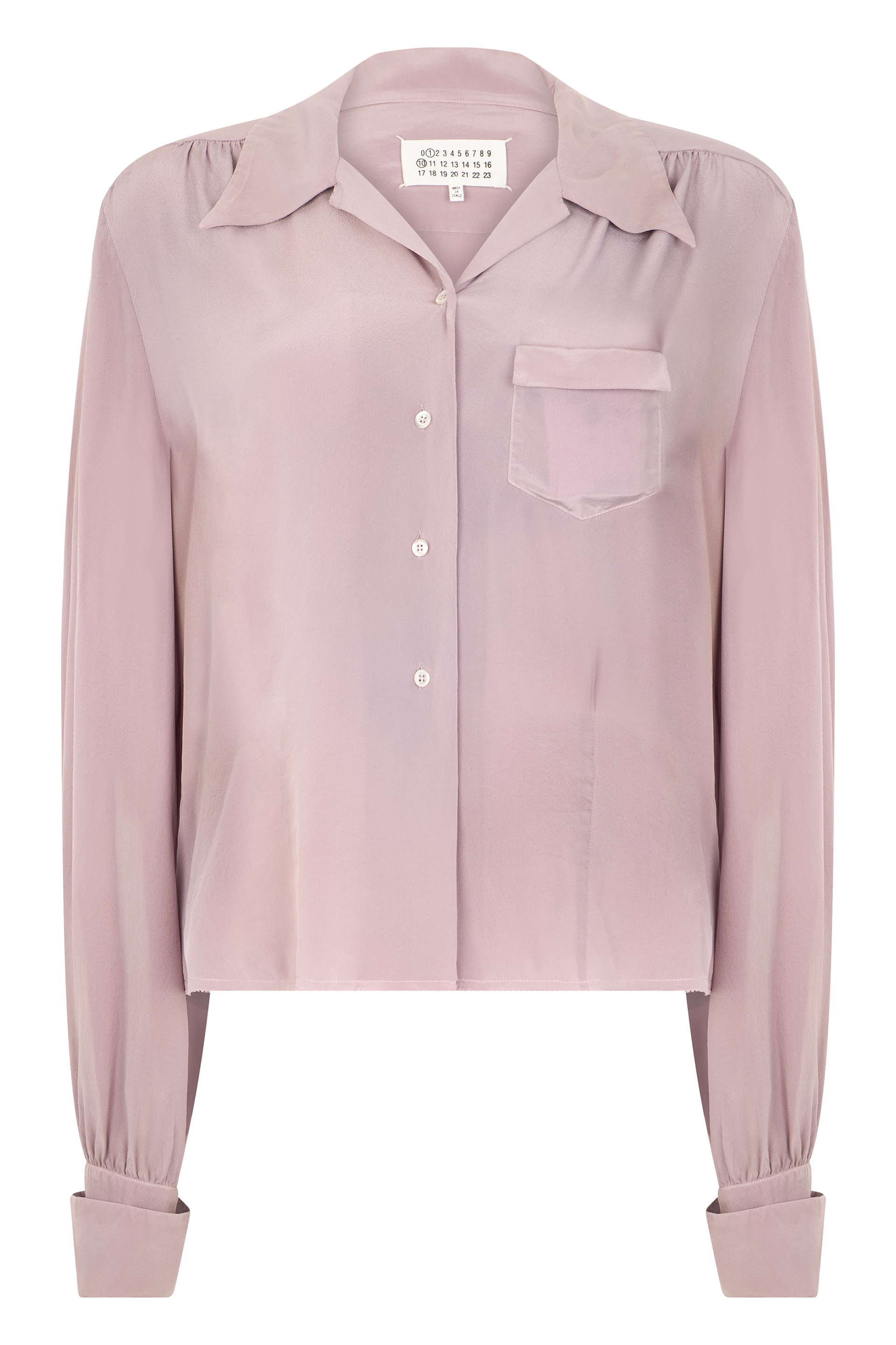 Silk satin shirt