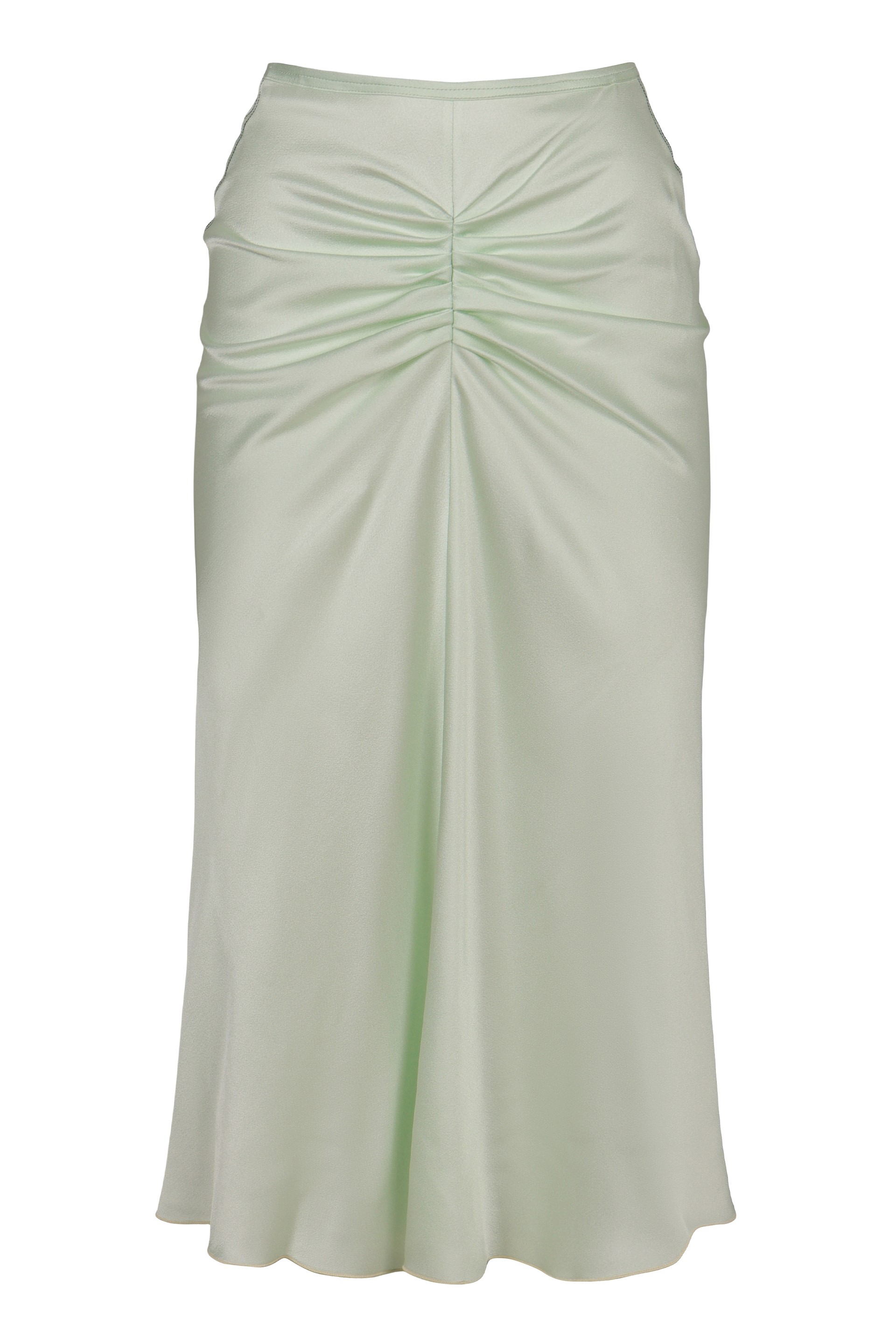 Crepe midi skirt