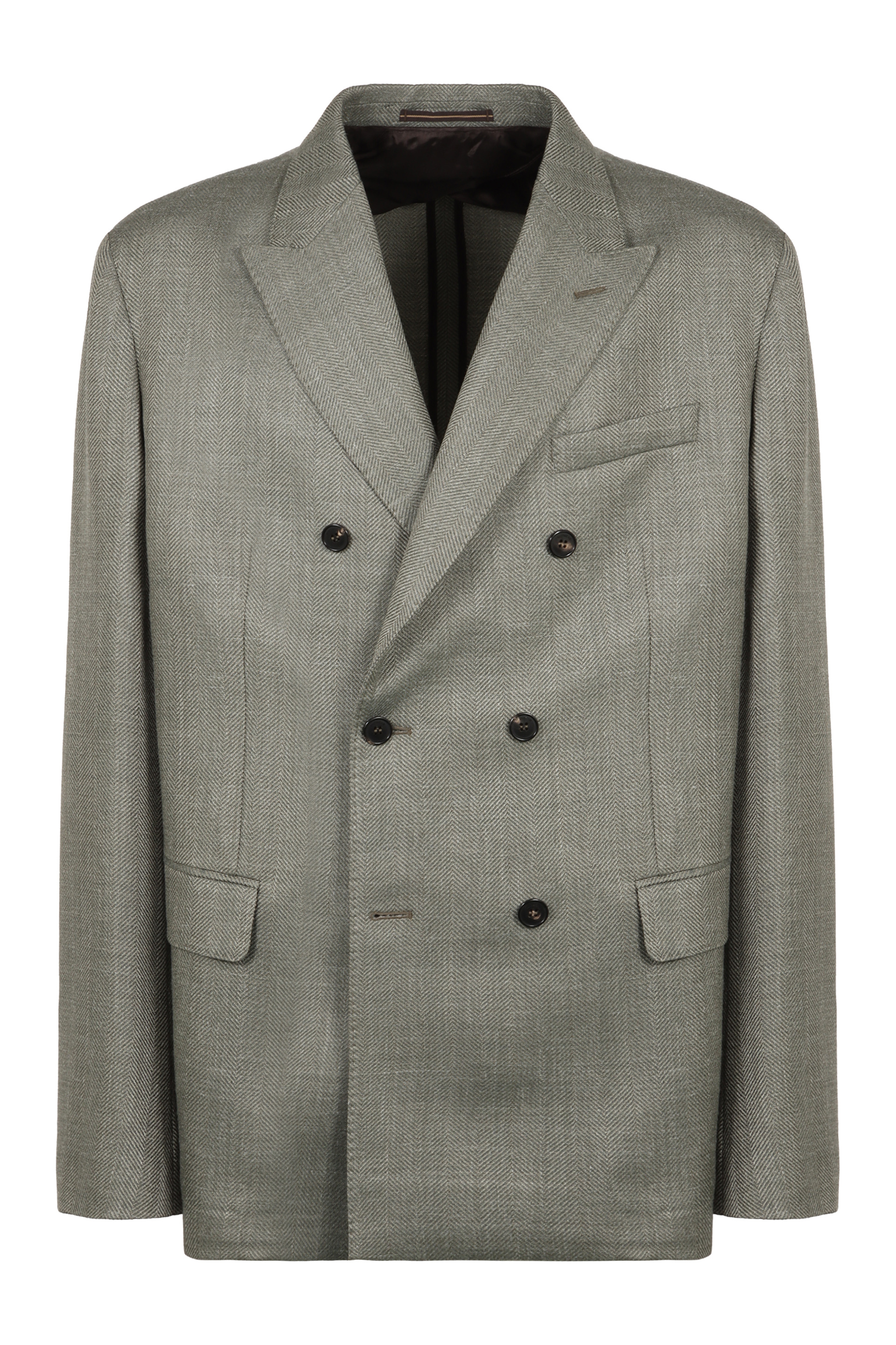 Double-breasted jacket in wool blend
