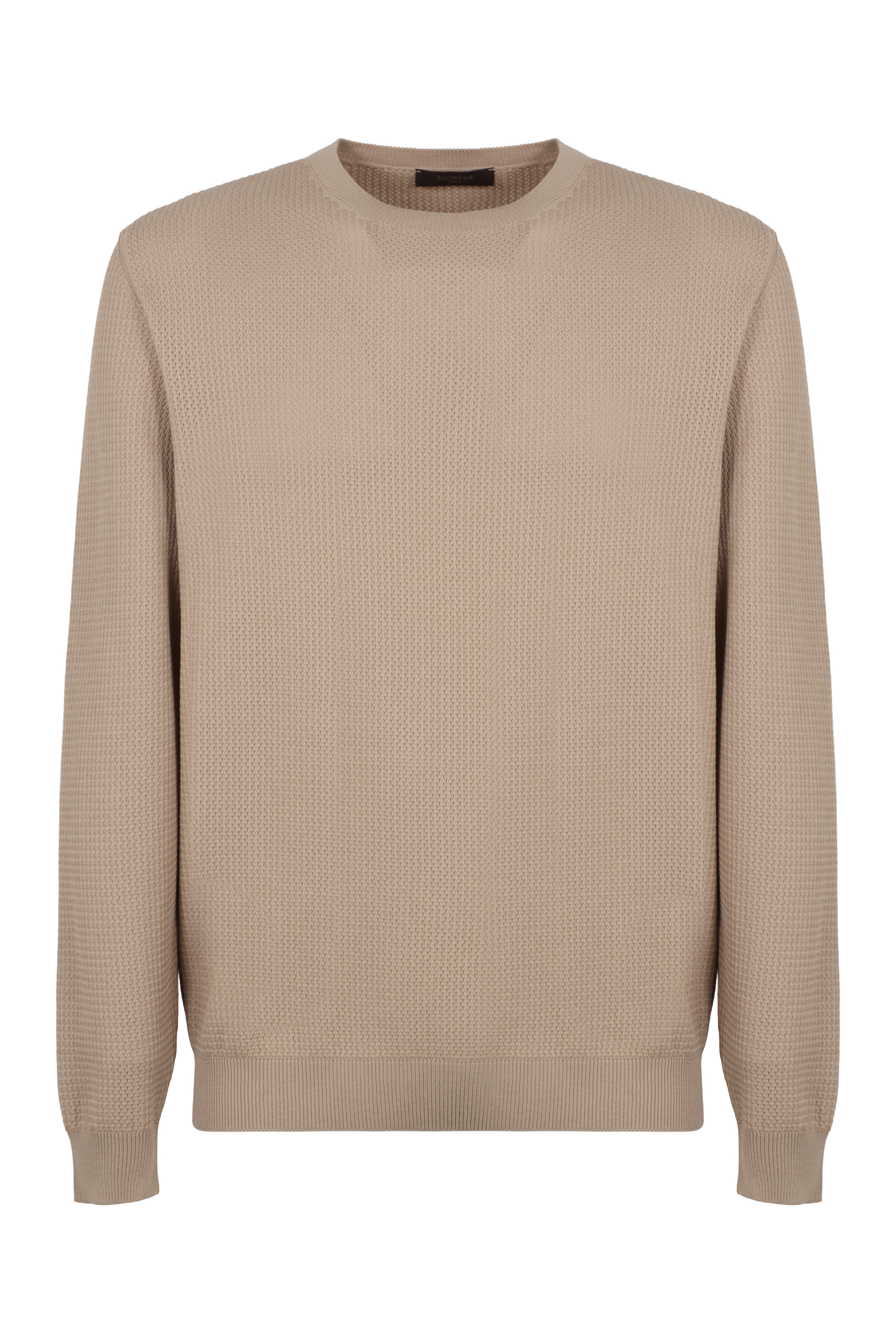 Crew neck sweater in cotton