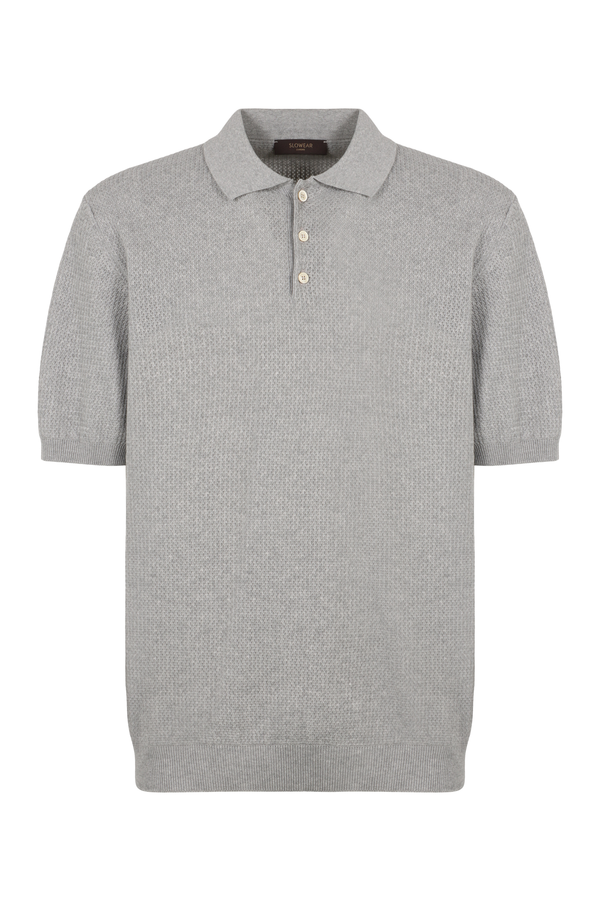 Cotton knit polo