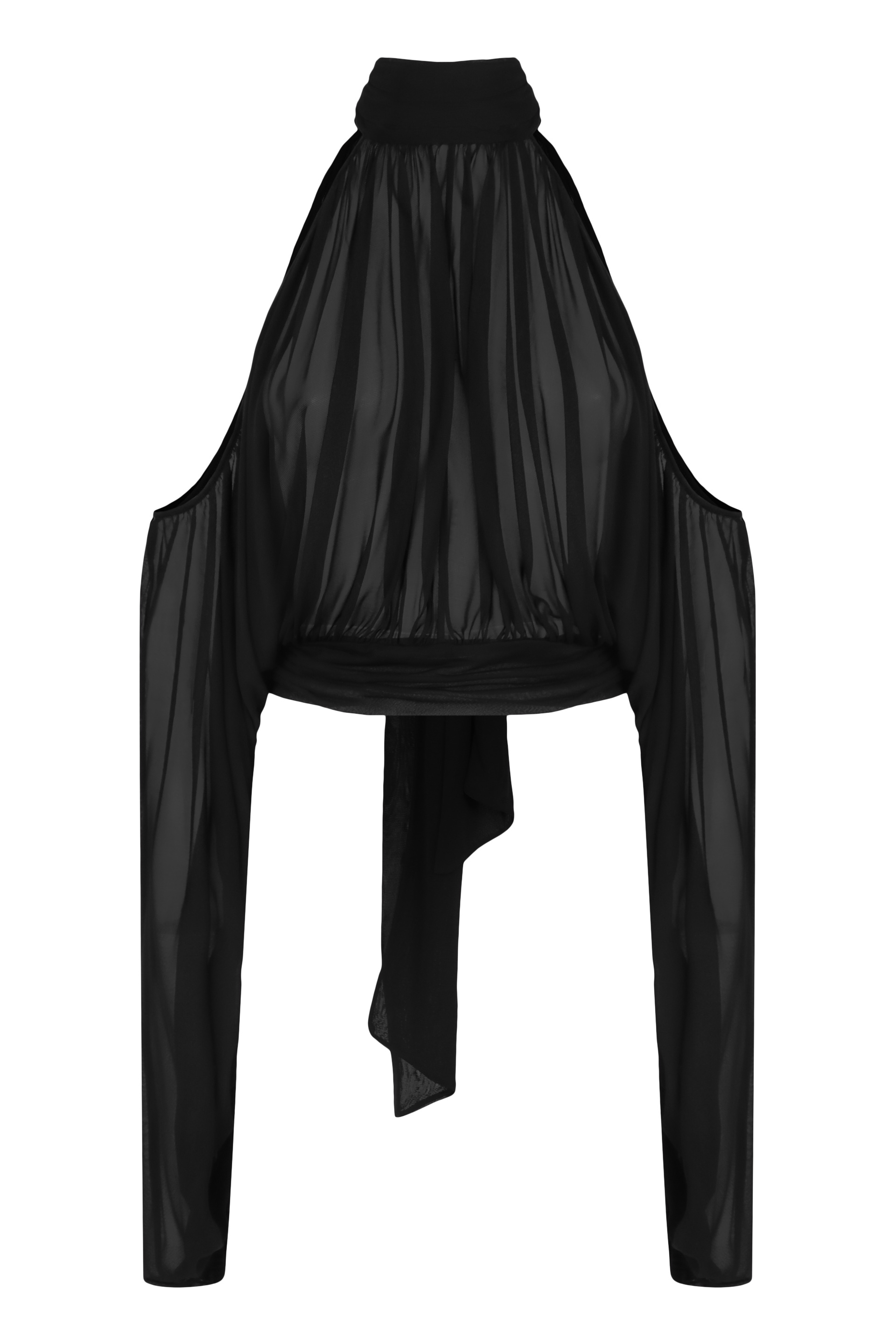 Ruched silk top