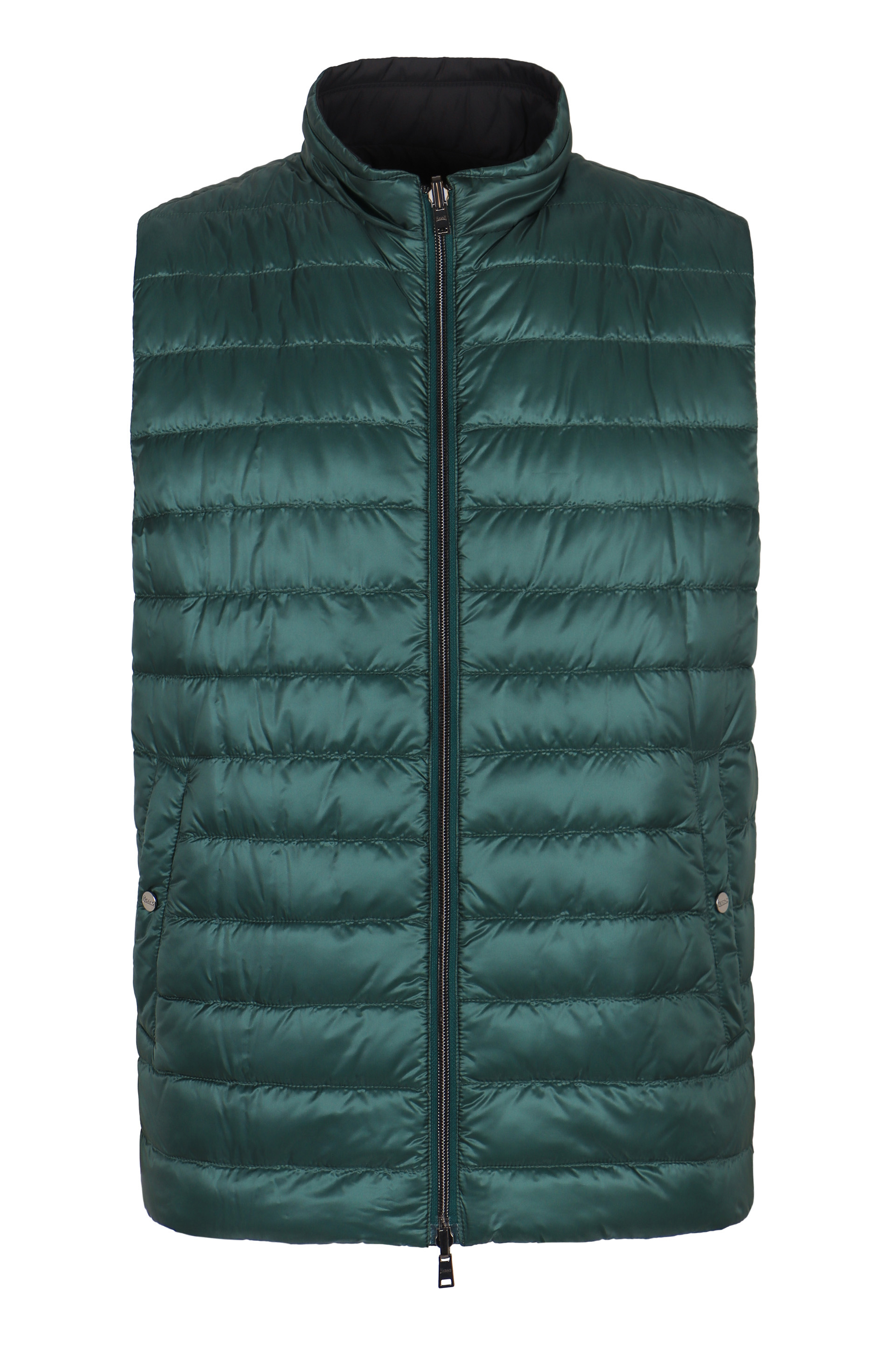 Reversible nylon gilet