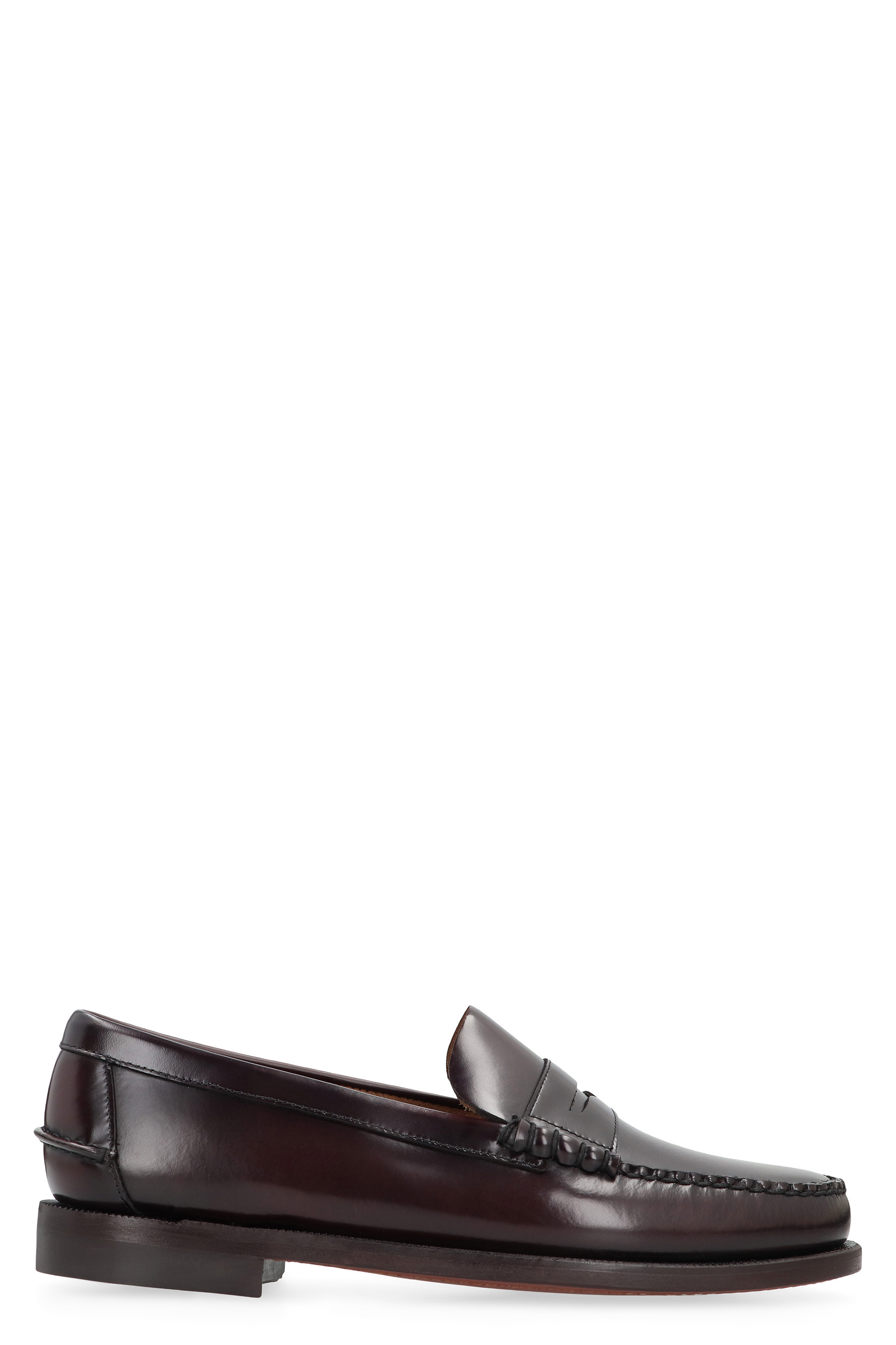 Dan's moccasins in leather