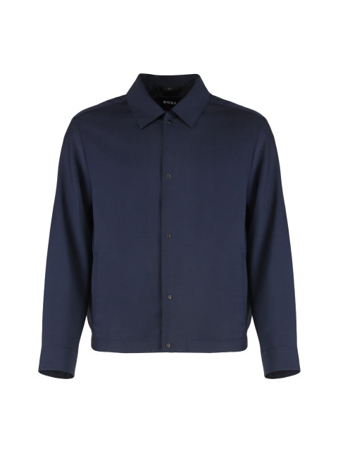 Overshirt in wool blend