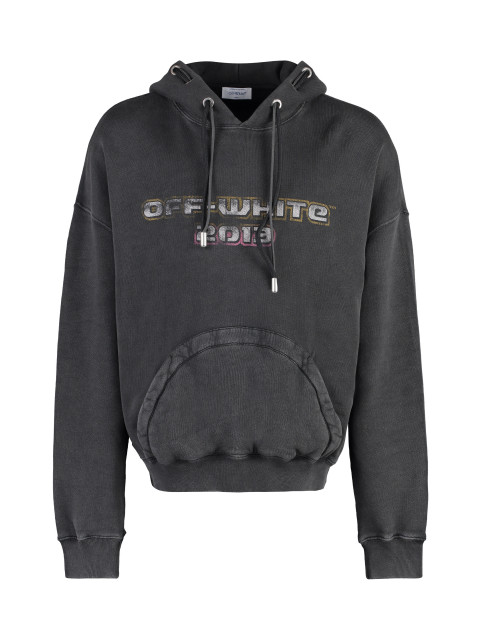 Logo print hoodie