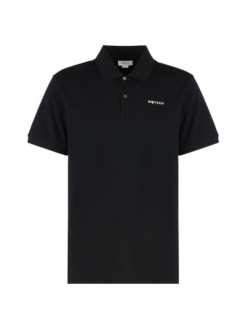 Cotton-piqué polo shirt