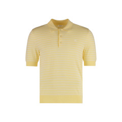 Polo shirt with short sleeves in thin cotton