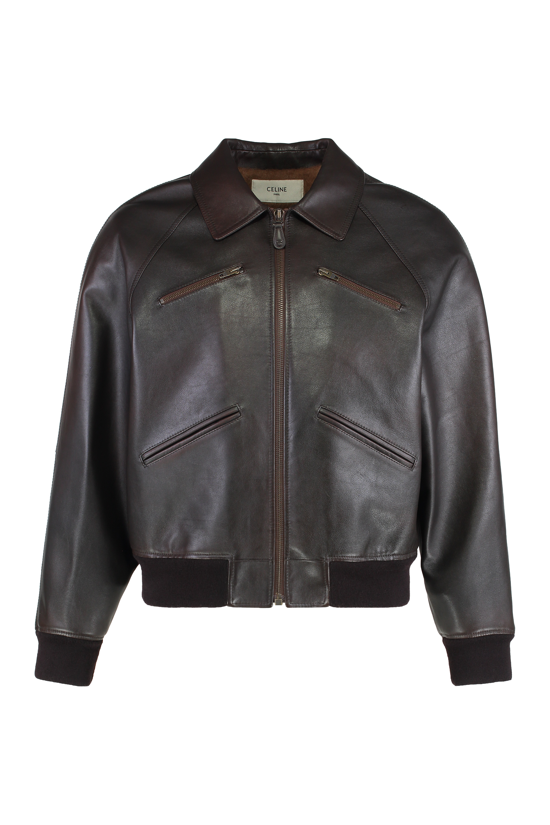 Calfskin bomber