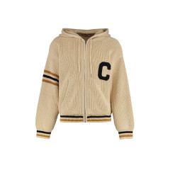 Hooded sweater with zipper