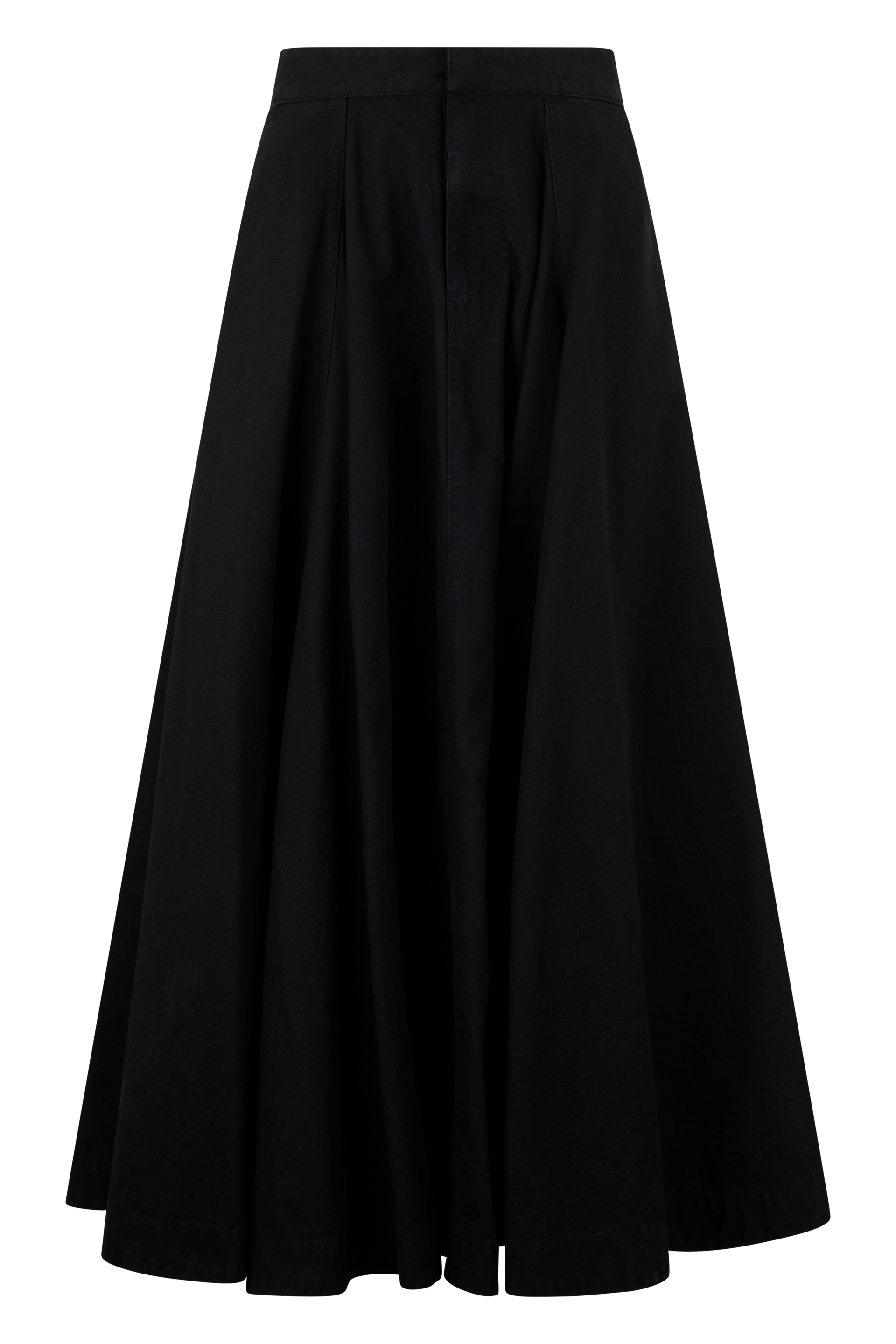 Godet Denim Skirt