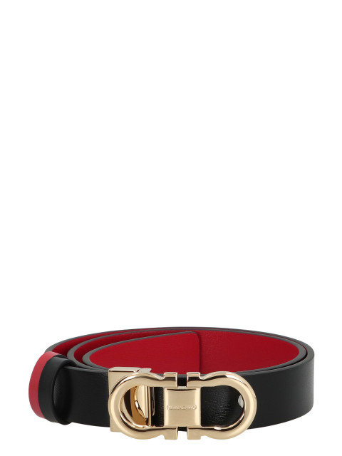 Gancini Reversible leather belt