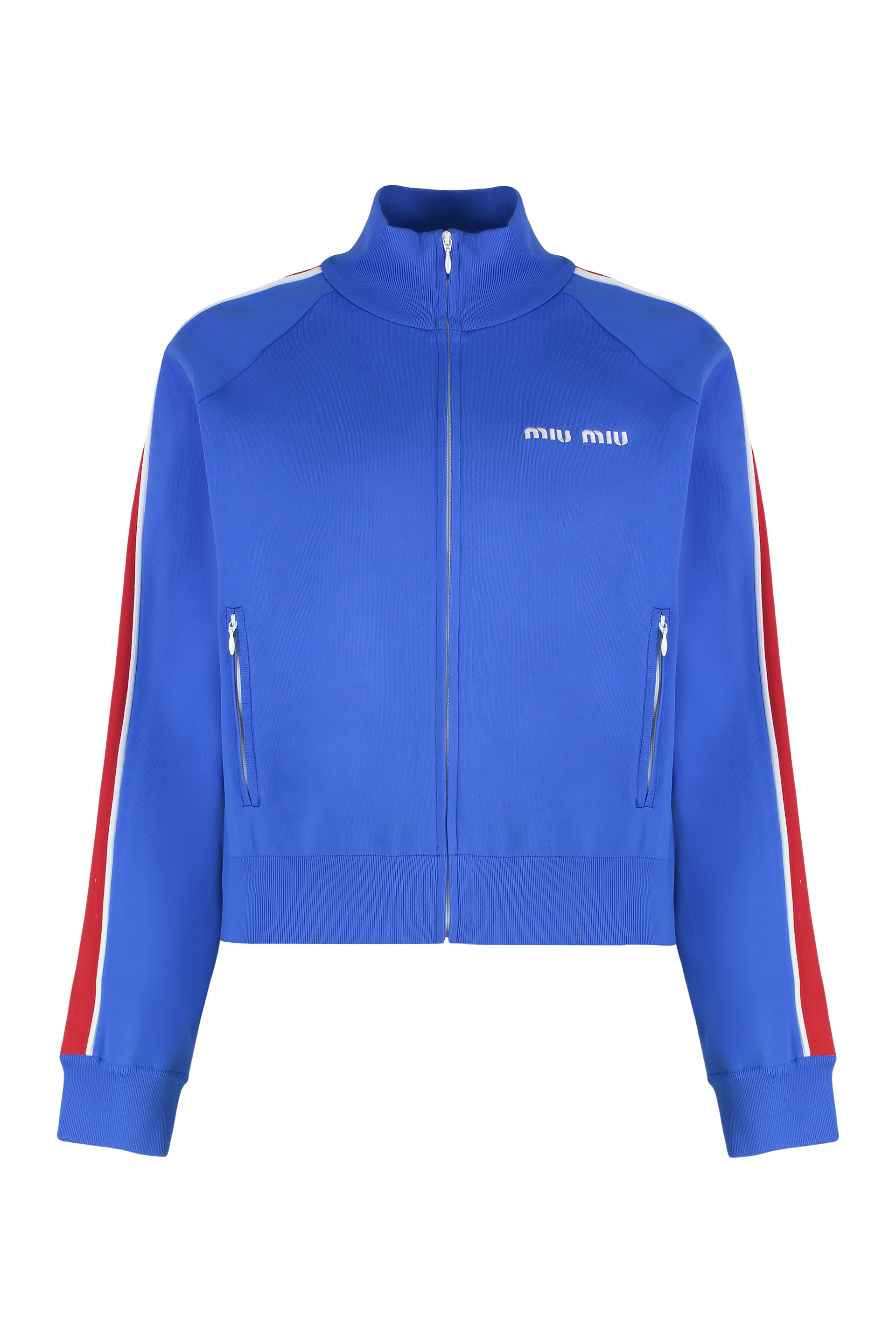 Technical knit zip sweatshirt