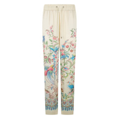 Straight Leg Pants with Floral Print