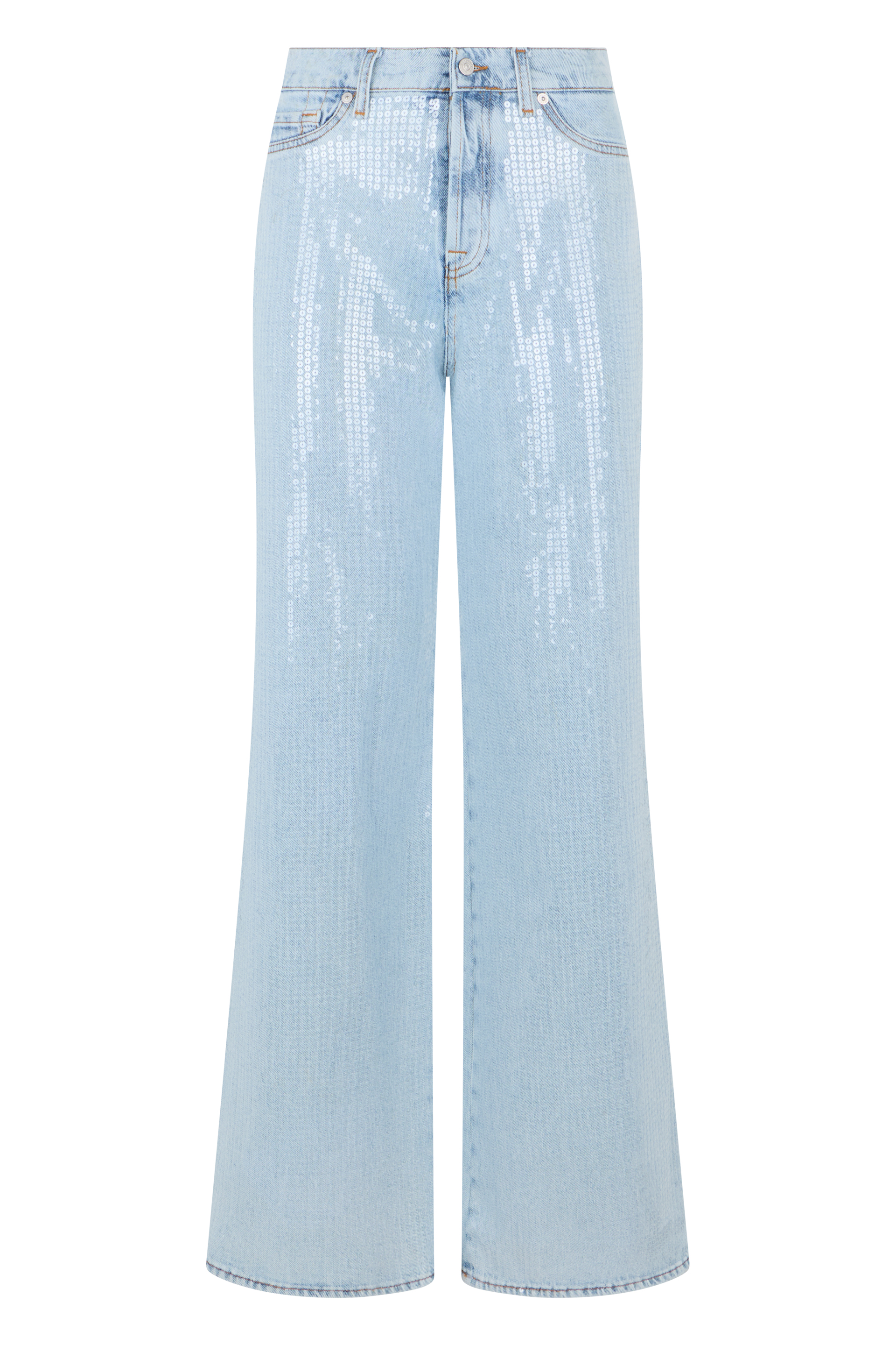 Women's jeans Lotta Wide Leg decorated with sequins