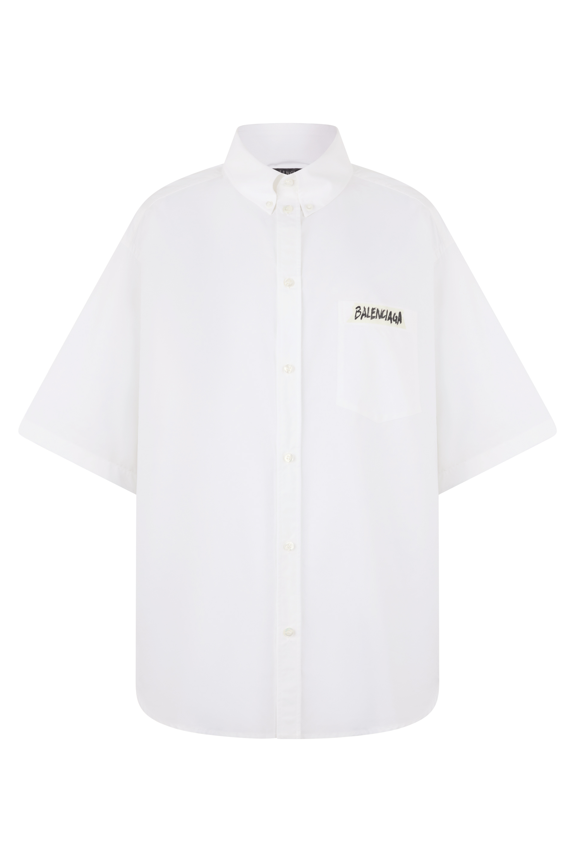 Oversized Shirt with Short Sleeves