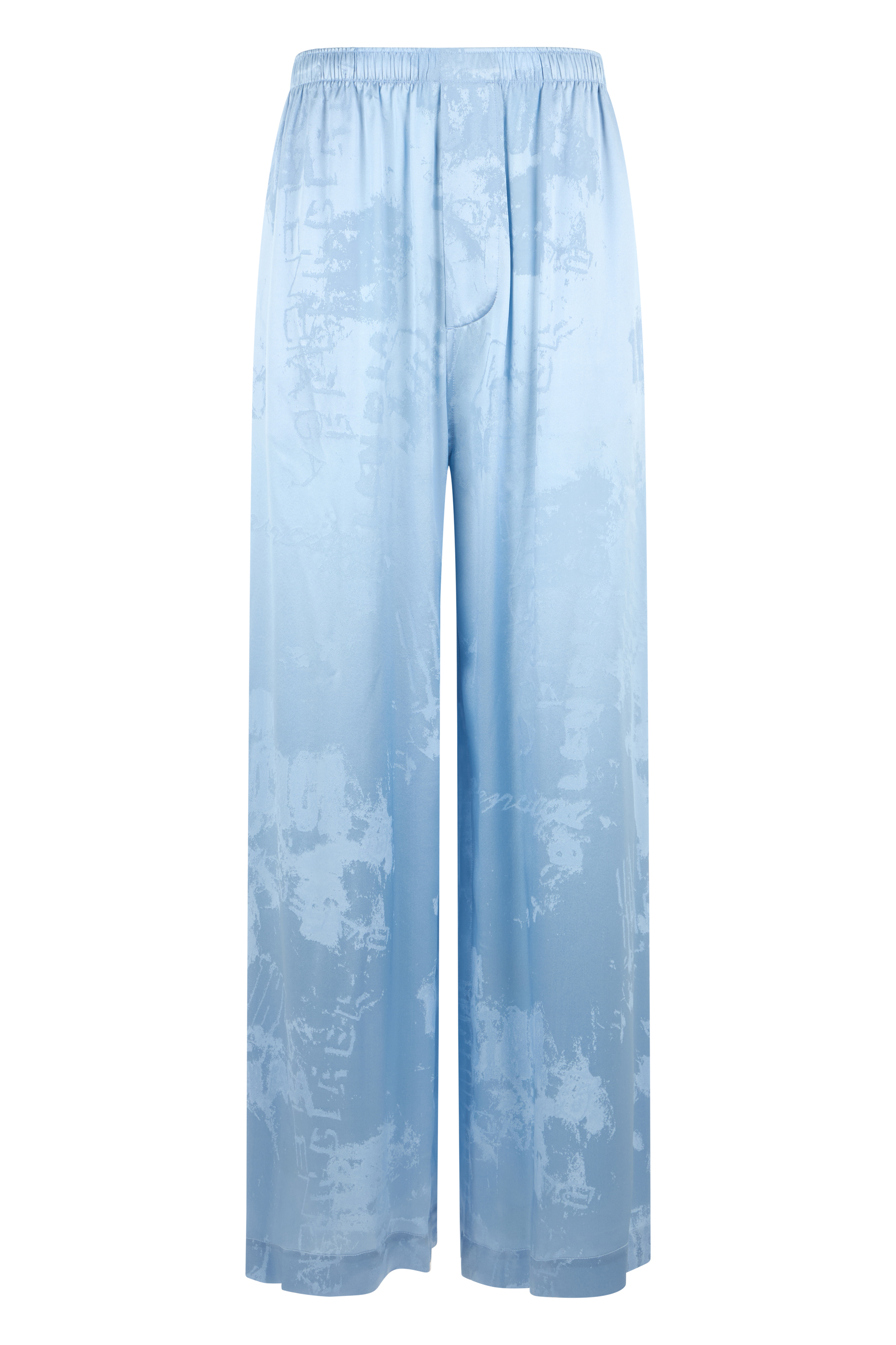 Silk pants with print