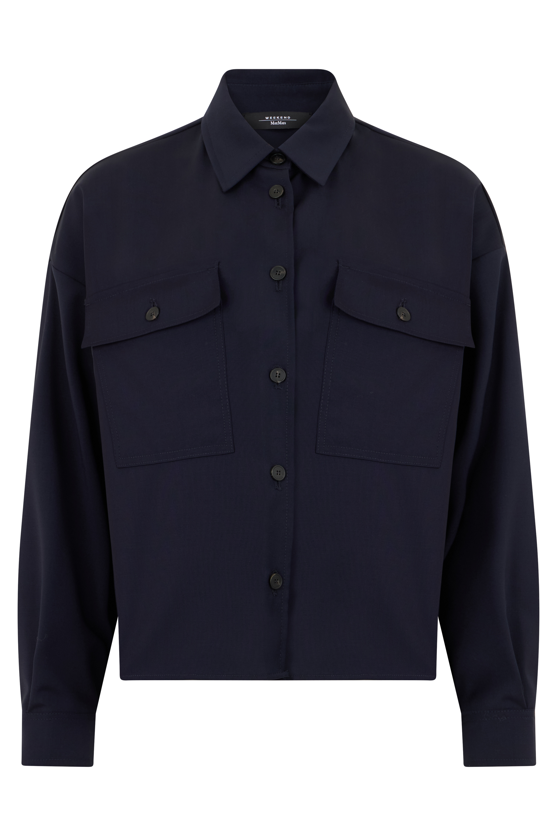 Wool jacket with buttons
