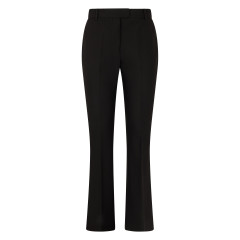 Flared pants in a cotton, viscose and polyester blend