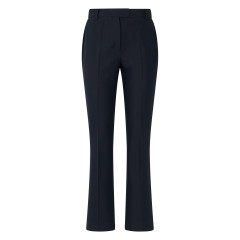 Flared pants in a cotton and viscose blend