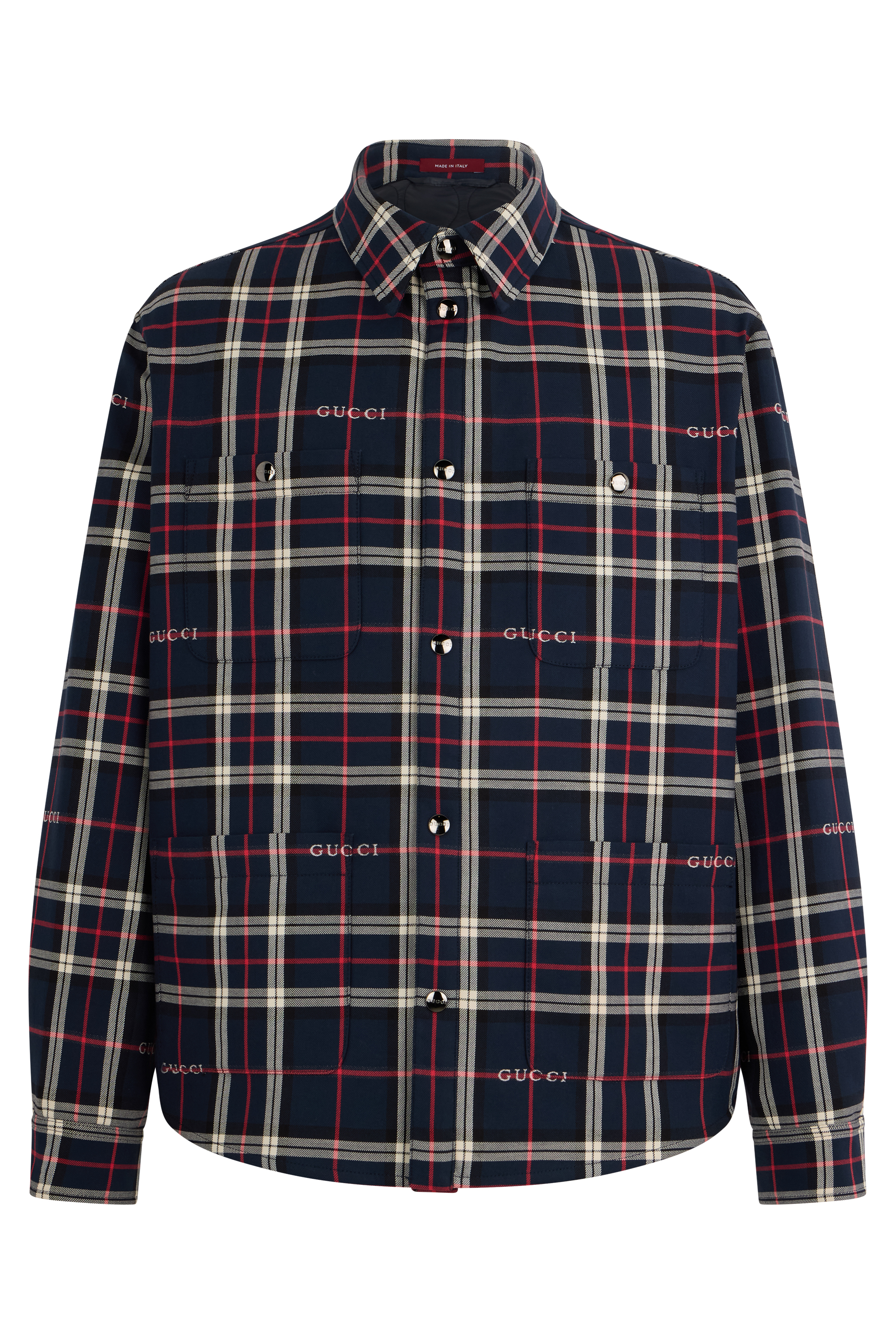 Checkered cotton shirt