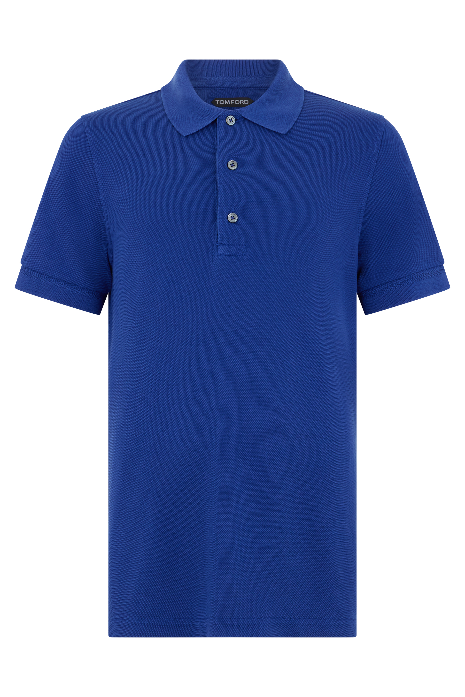Pique polo with short sleeves