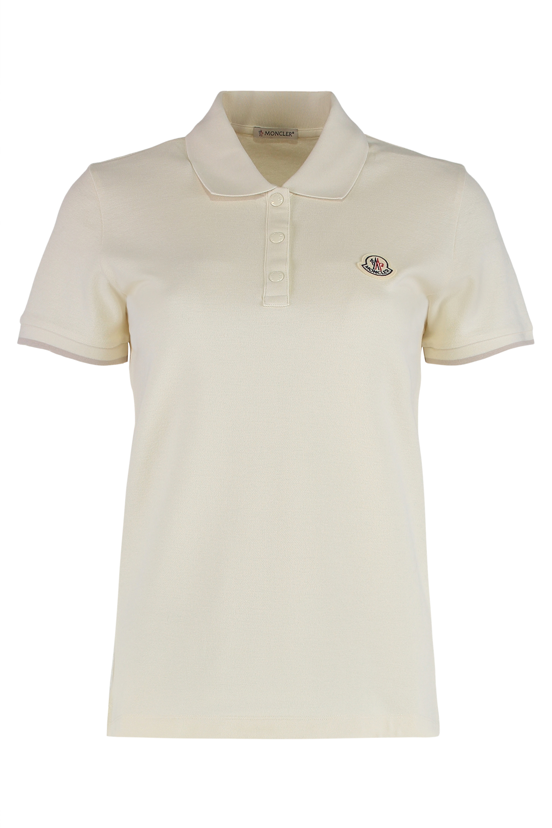 Pique cotton polo with logo