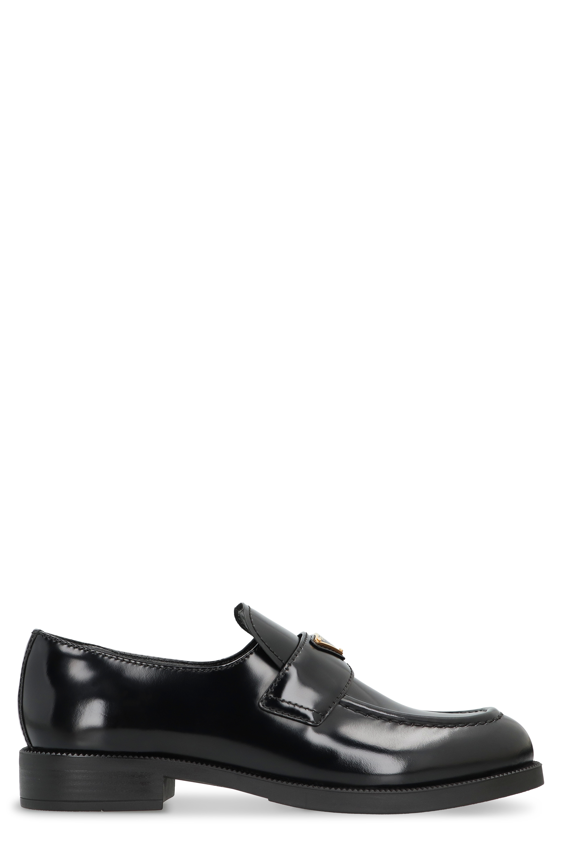 Loafers in brushed leather