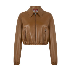 Leather Jacket with Logo