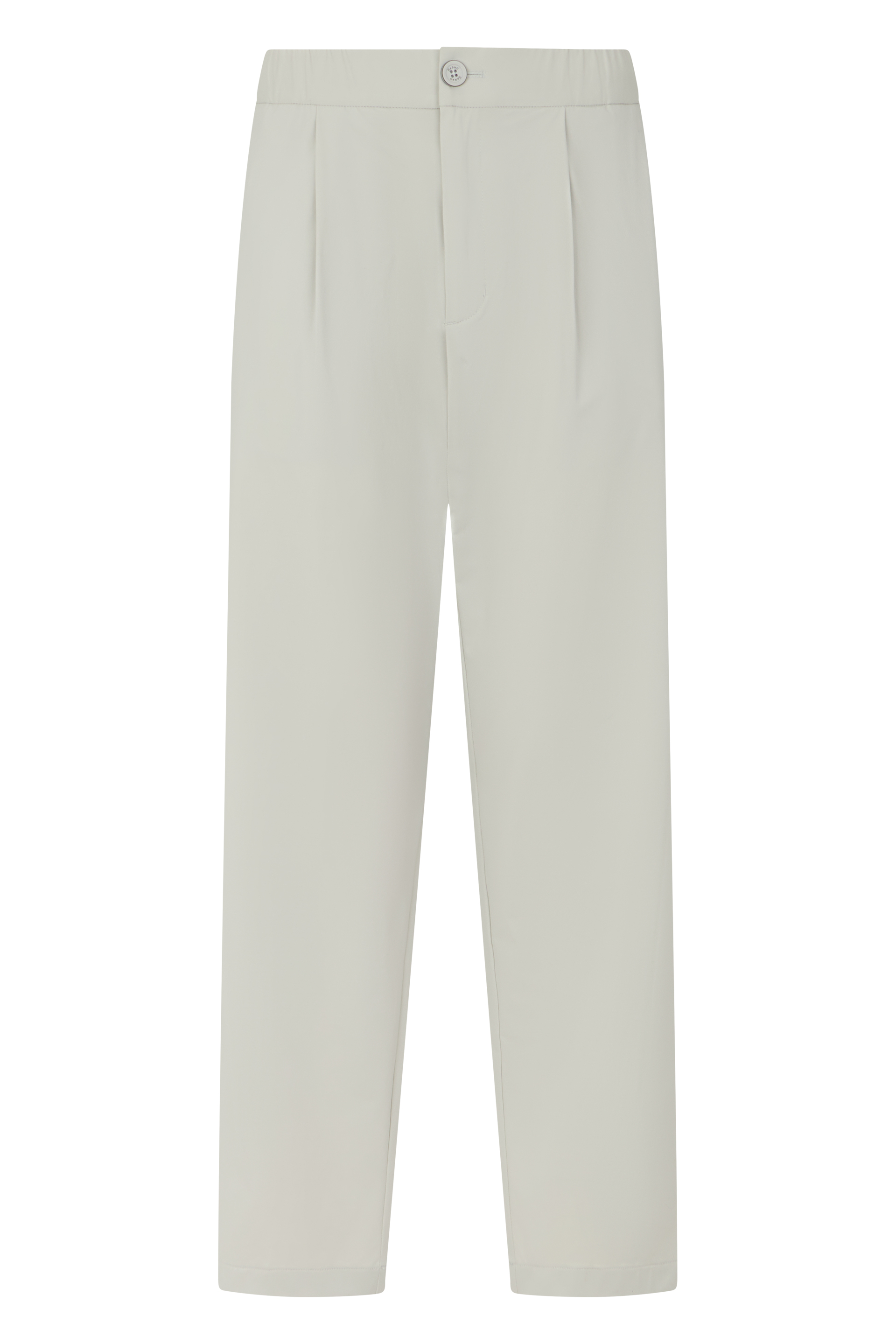 Tapered pants with a mid-rise