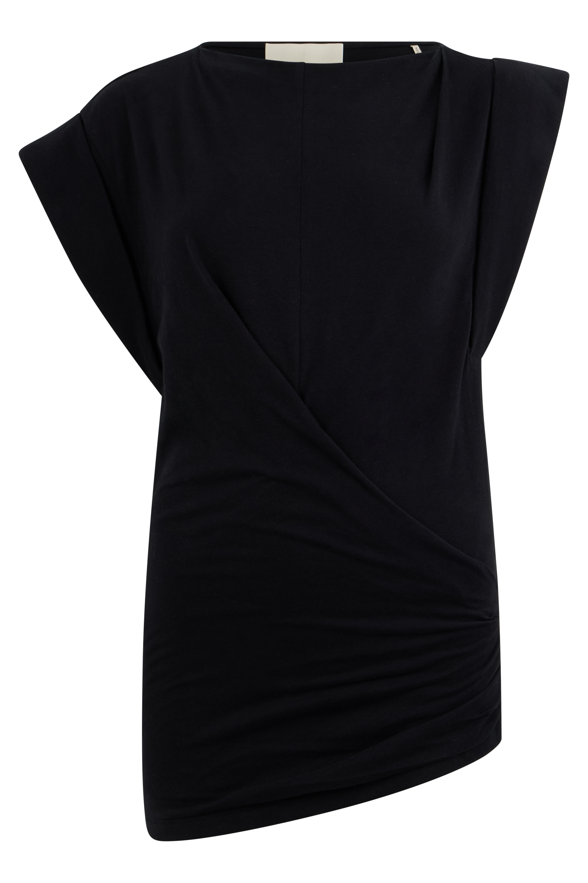 Asymmetric dress in cotton