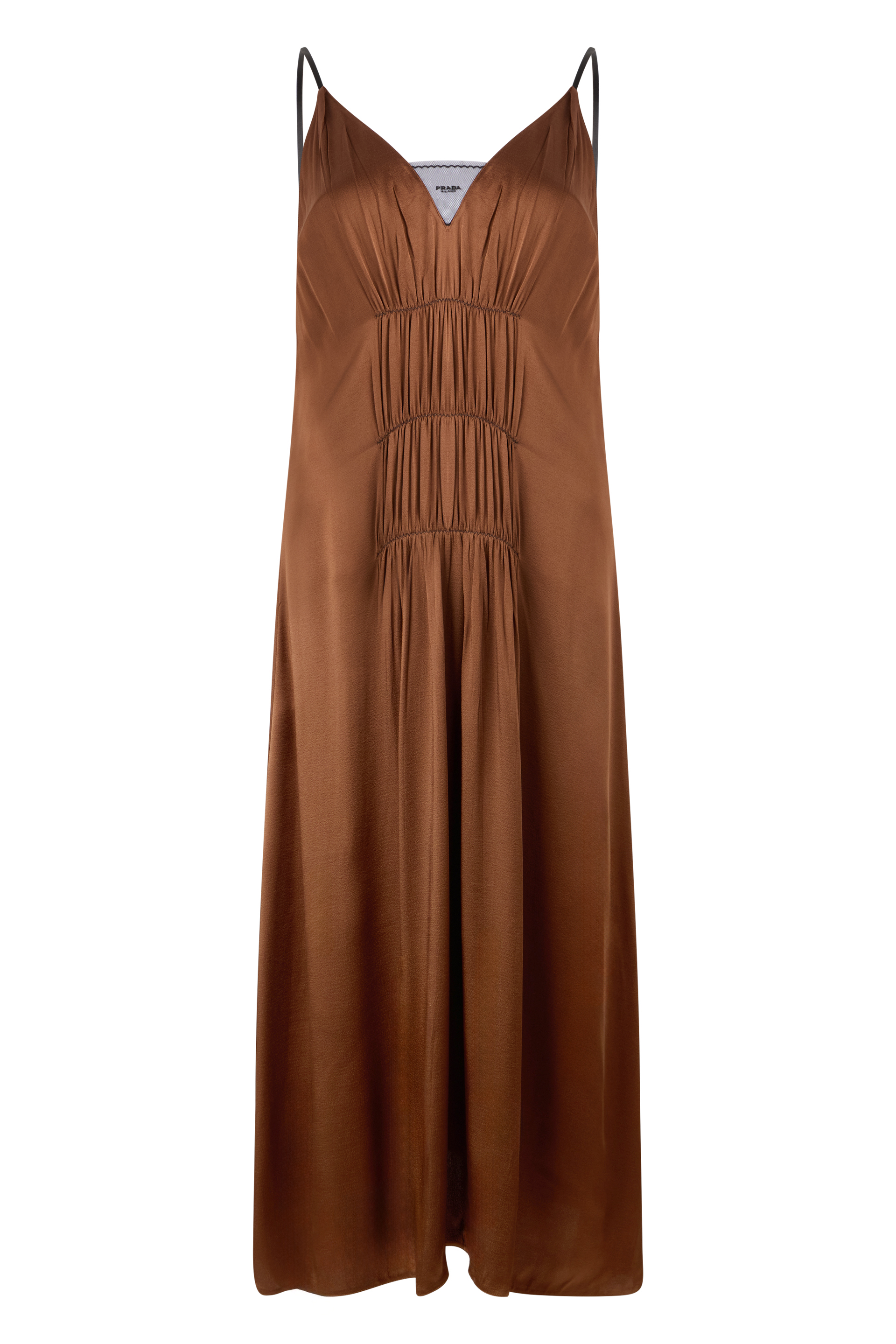 Long satin dress