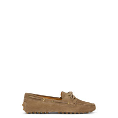 Loafer in Suede leather beige