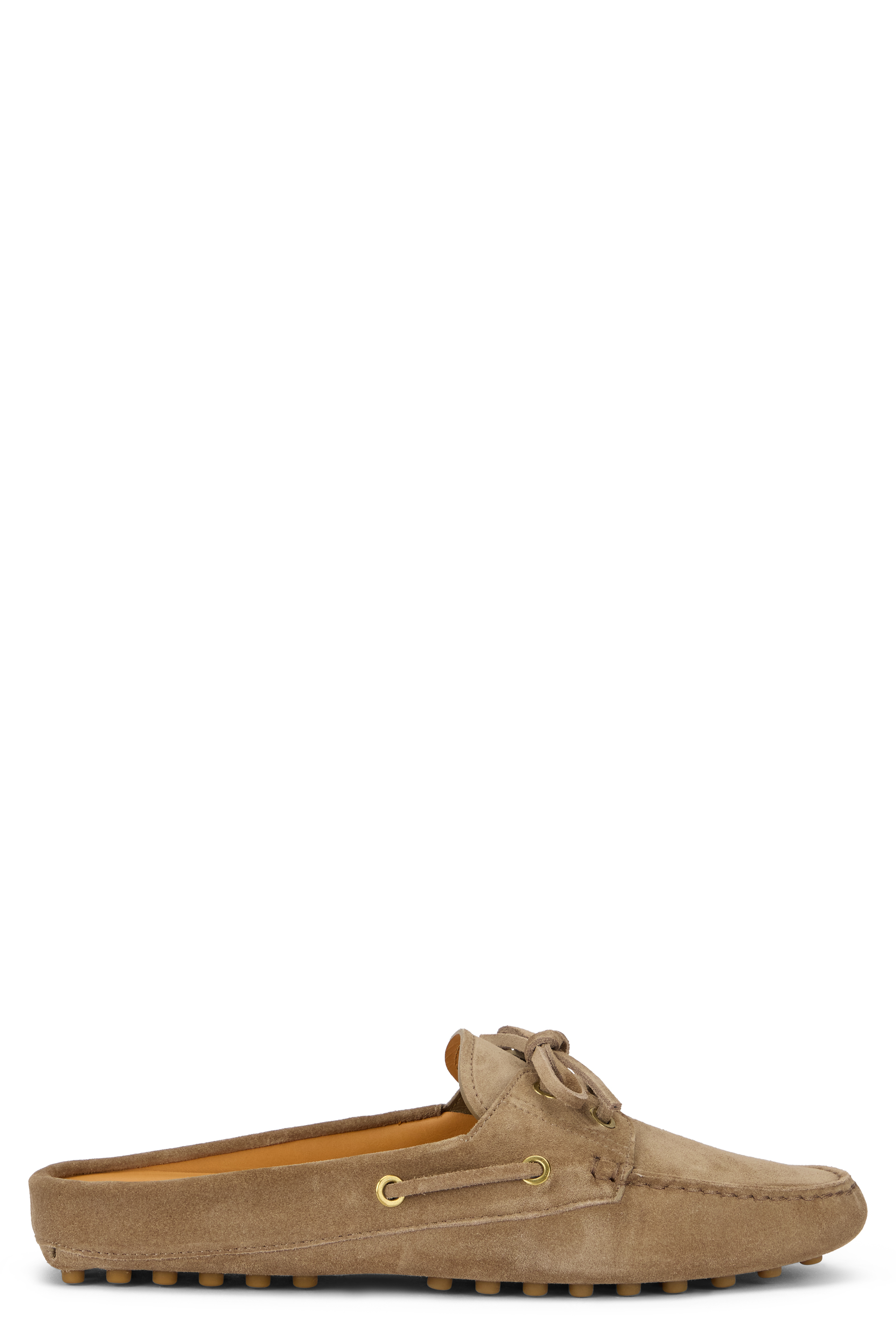 Suede loafers in beige