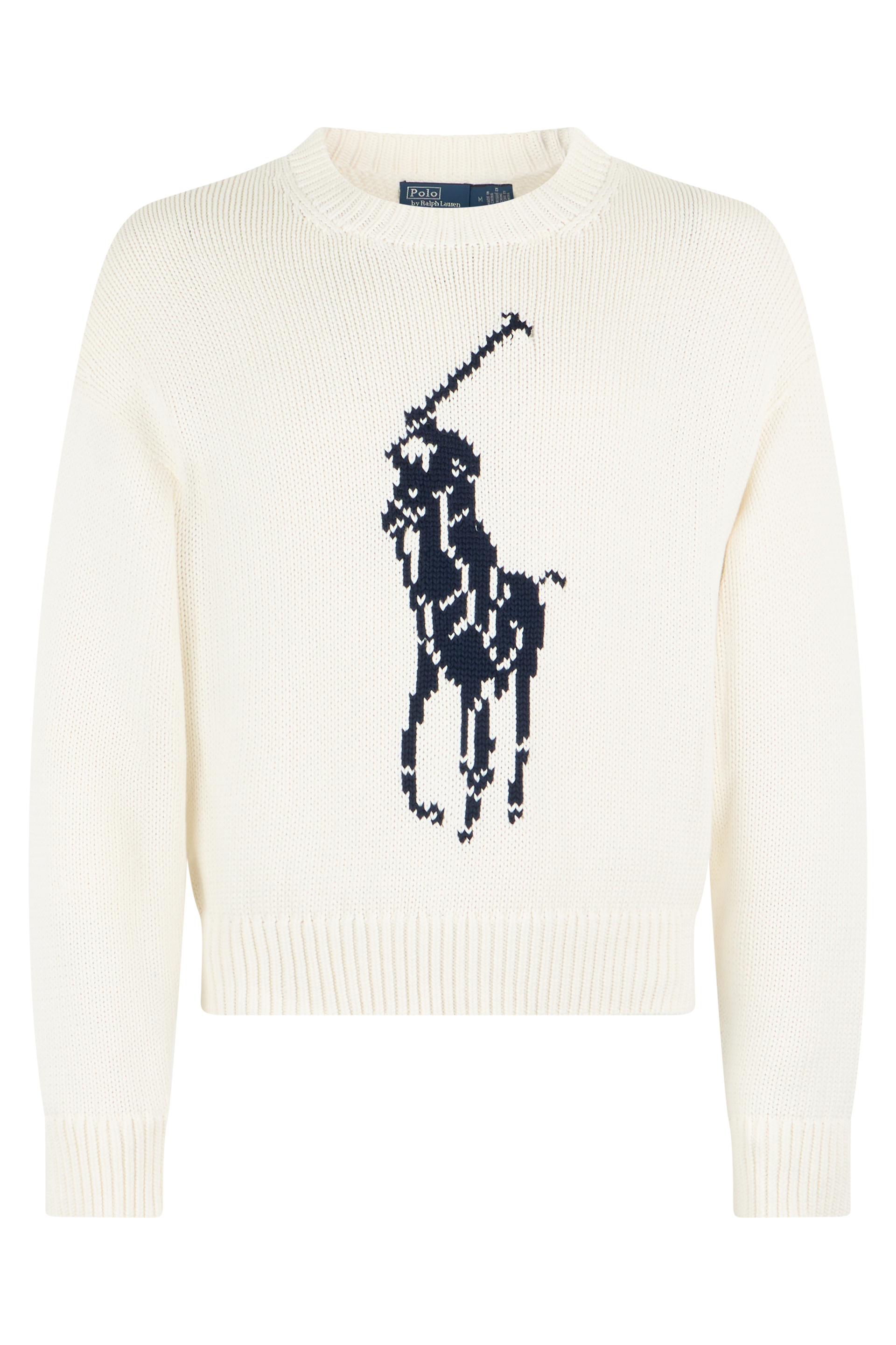 Cotton sweater with logo