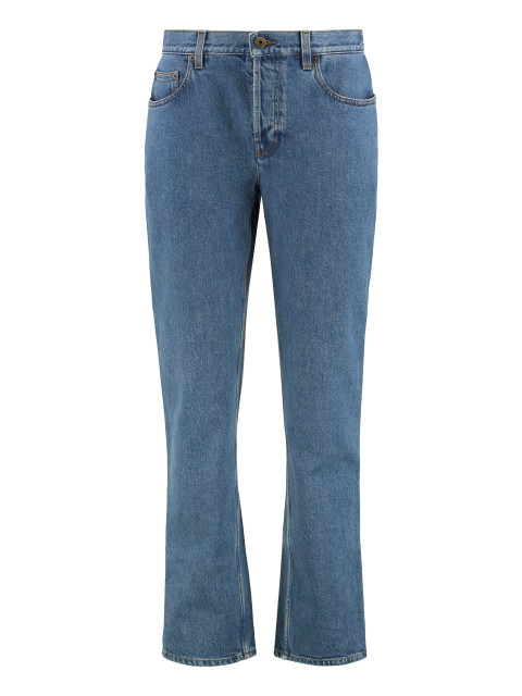 5-pocket straight-leg jeans