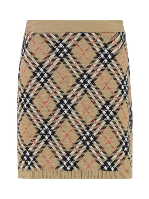 Knitted mini skirt
