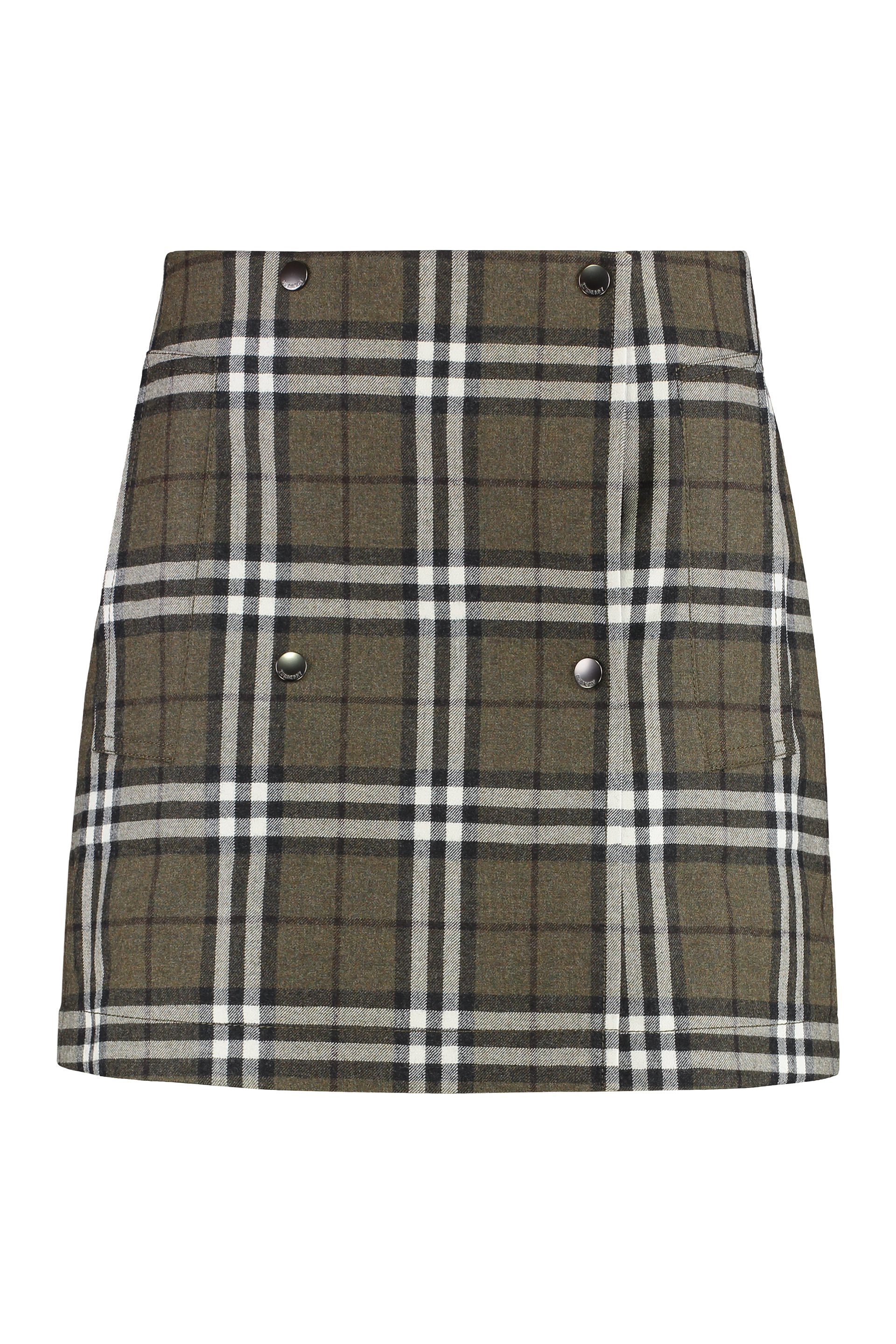 Wool mini skirt