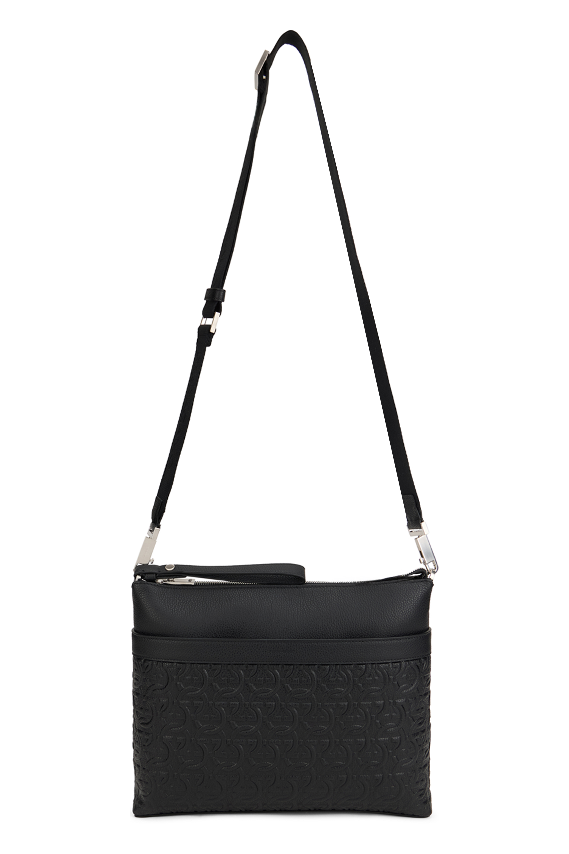 Messenger Bag Gancini in Leather