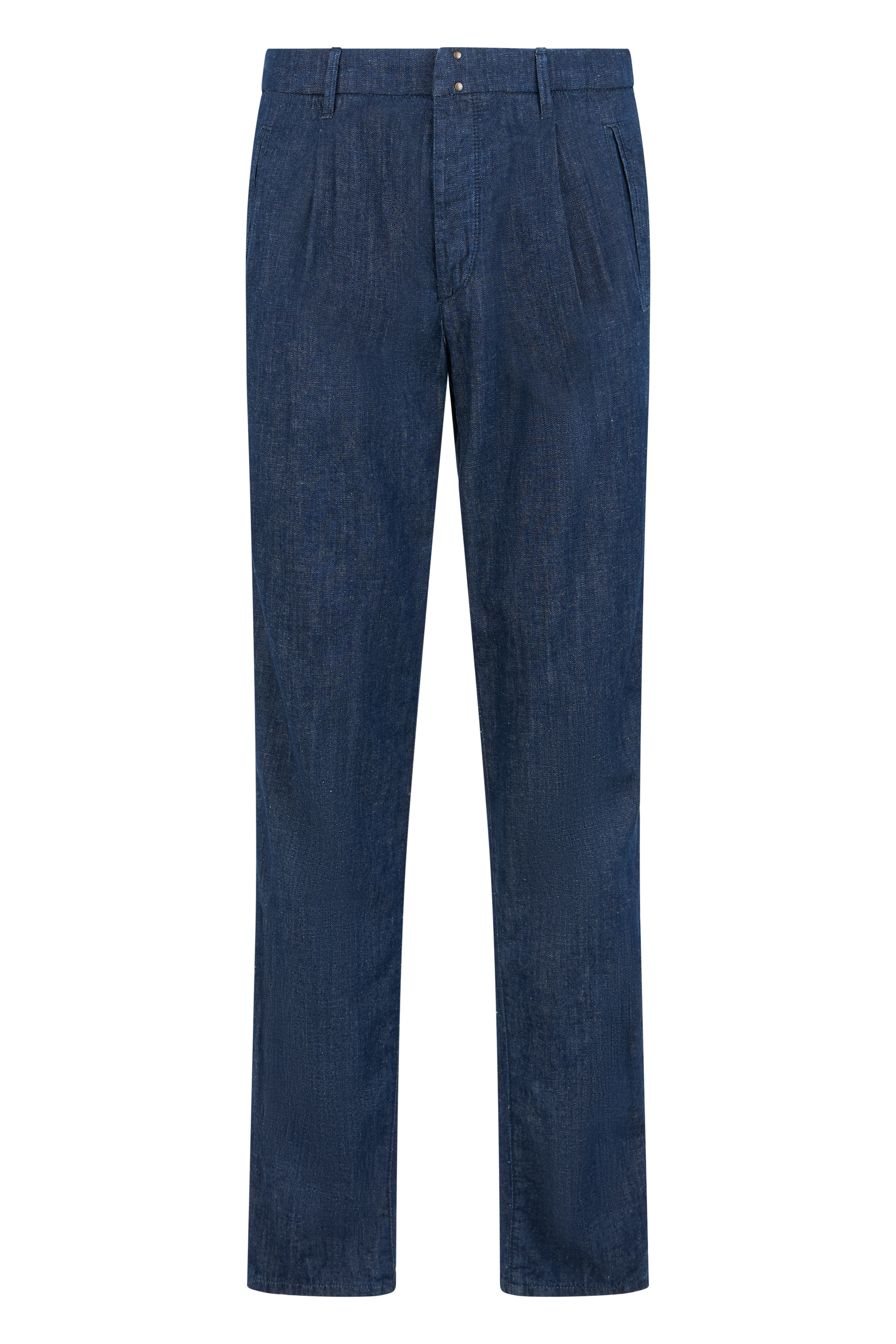 Jeans in cotton-linen blend