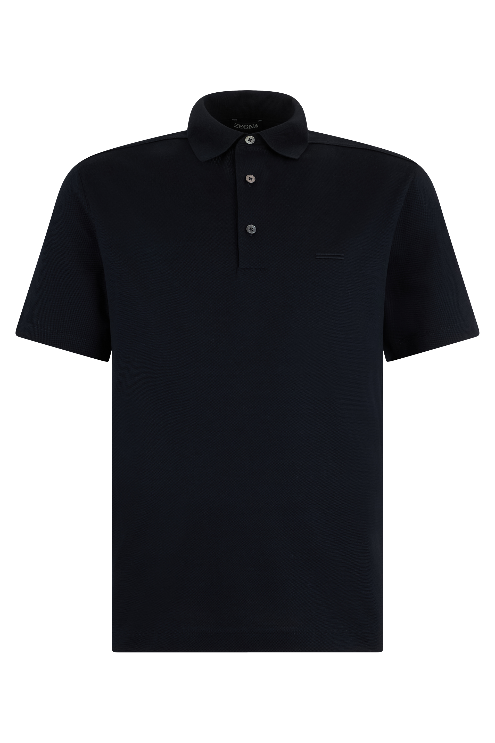 Cotton polo with short sleeves