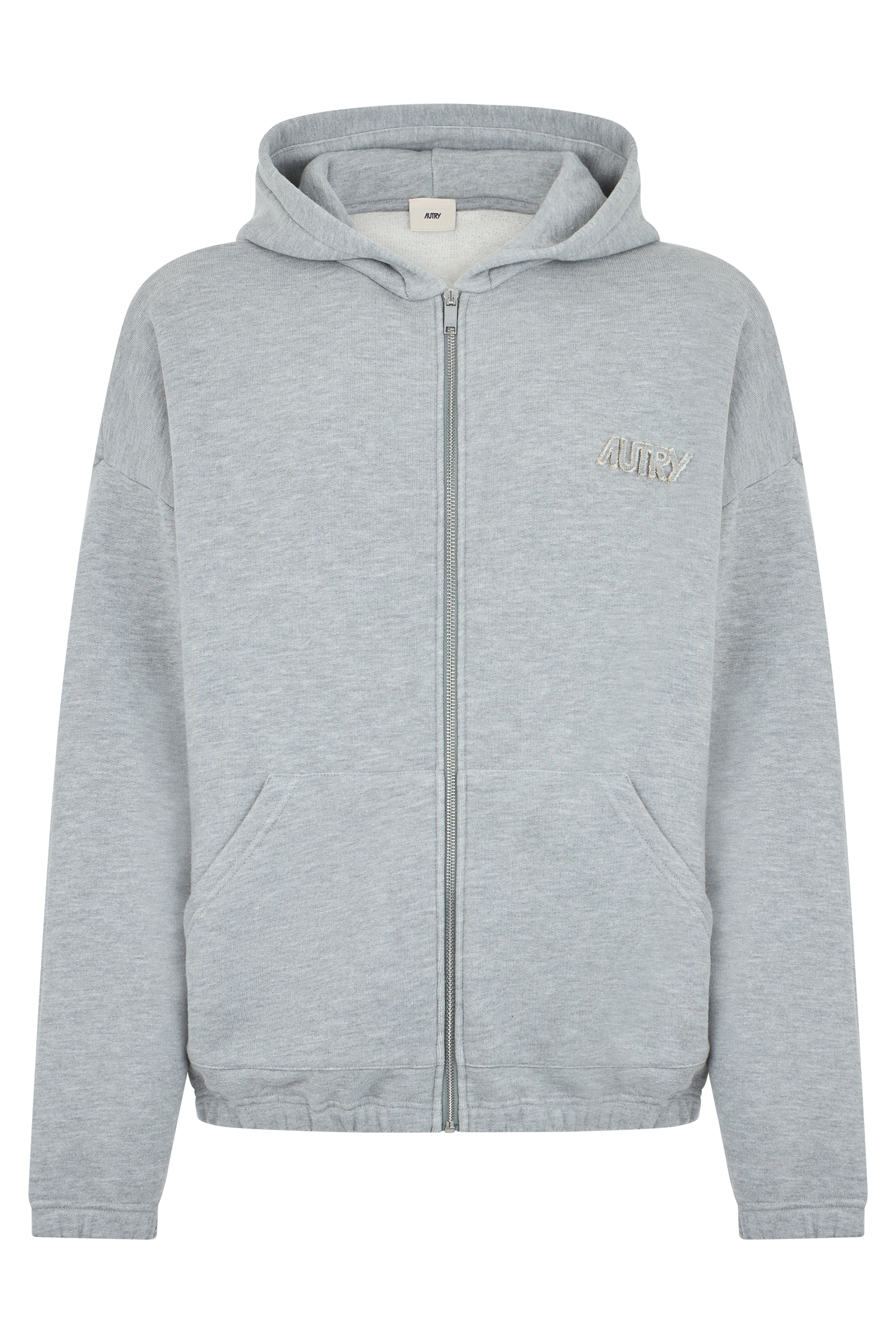 Zip hoodie in cotton blend