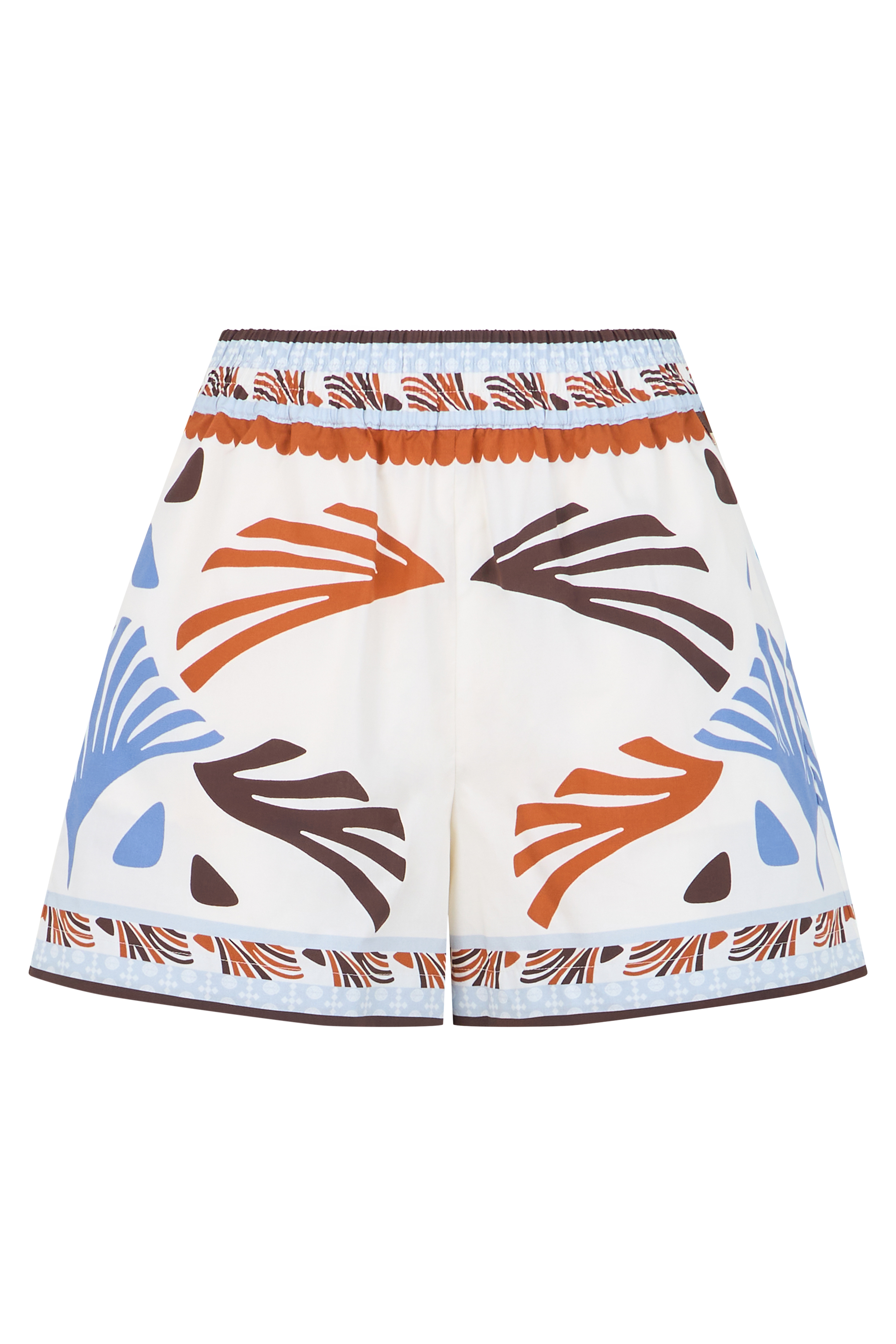 Cotton short pants with print
