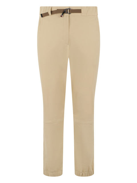 Straight pants with contrasting belt